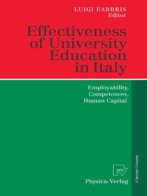 cover image of Effectiveness of University Education in Italy